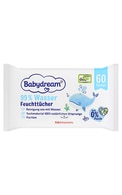  BABY DREAM undefined BABYDREAM Mitrās salvetes ar 99% ūdeni, 60gab. 