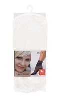 PIERRE CARDIN женские кружевные носочки, White, 1 пара