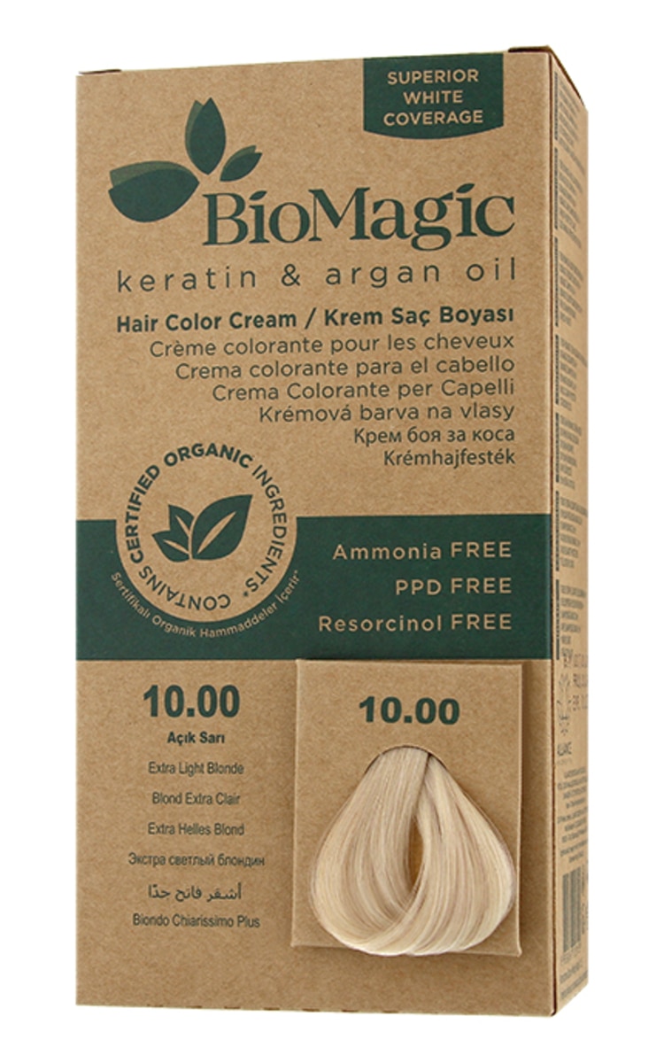 BIOMAGIC BIOMAGIC Стойкая краска для волос, 9.00 Extra Light Blonde 1 шт