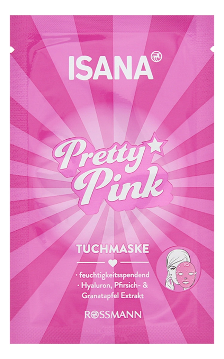 ISANA ISANA Pretty Pink mitrinoša sejas maska, 1gab.