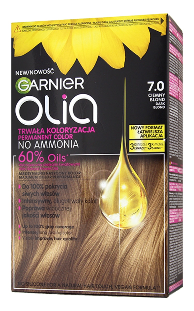 GARNIER OLIA GARNIER OLIA Стойкая краска для волос, 7.0 Dark Blond 1 шт