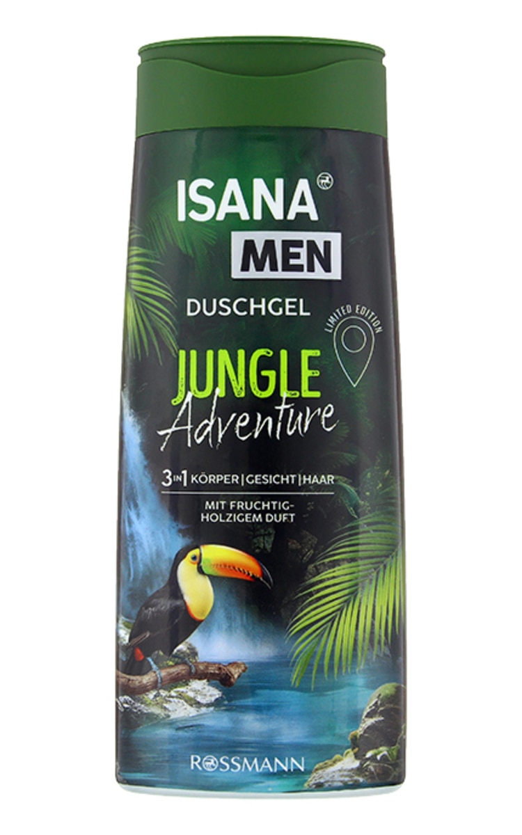 ISANA MEN ISANA MEN Jungle Adventure 3in1 гель для душа, 300мл