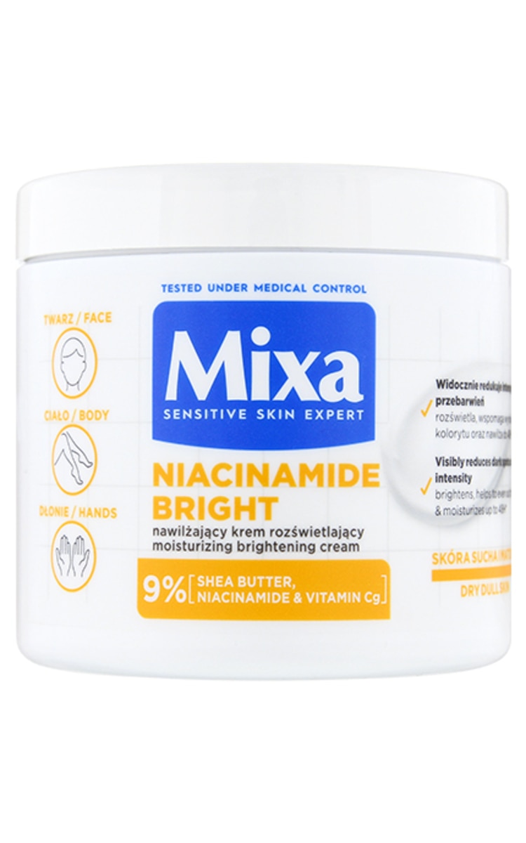MIXA MIXA Niacinamide Bright krēms ķermenim, sejai un rokām, 400ml