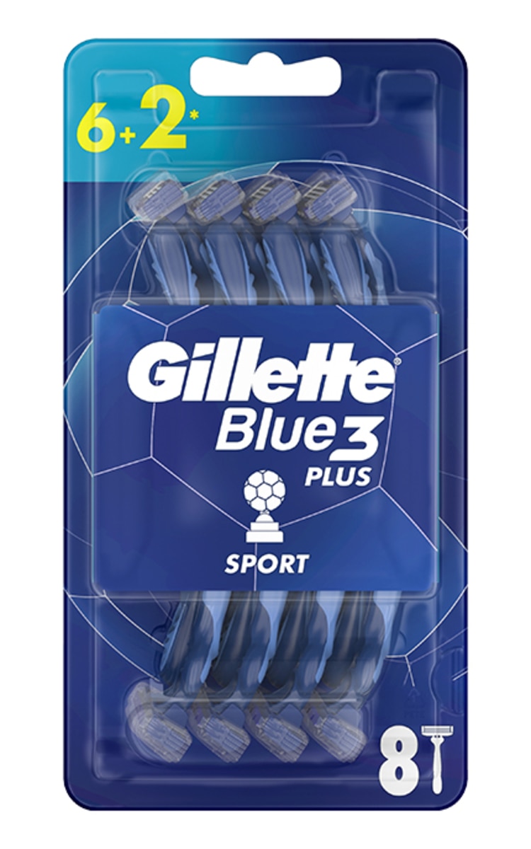GILLETTE GILLETTE Blue3 vienreizējie vīriešu skuvekļi, 8gab. 8 gab.