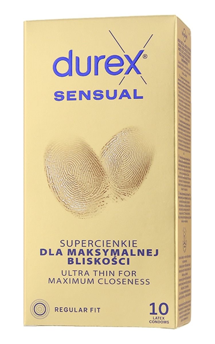 DUREX DUREX Sensual prezervatīvi, 10gab.