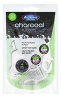 BEAUTY FORMULAS Active Charcoal Flossers starpzobu diegs ar kokogli, 30gab.