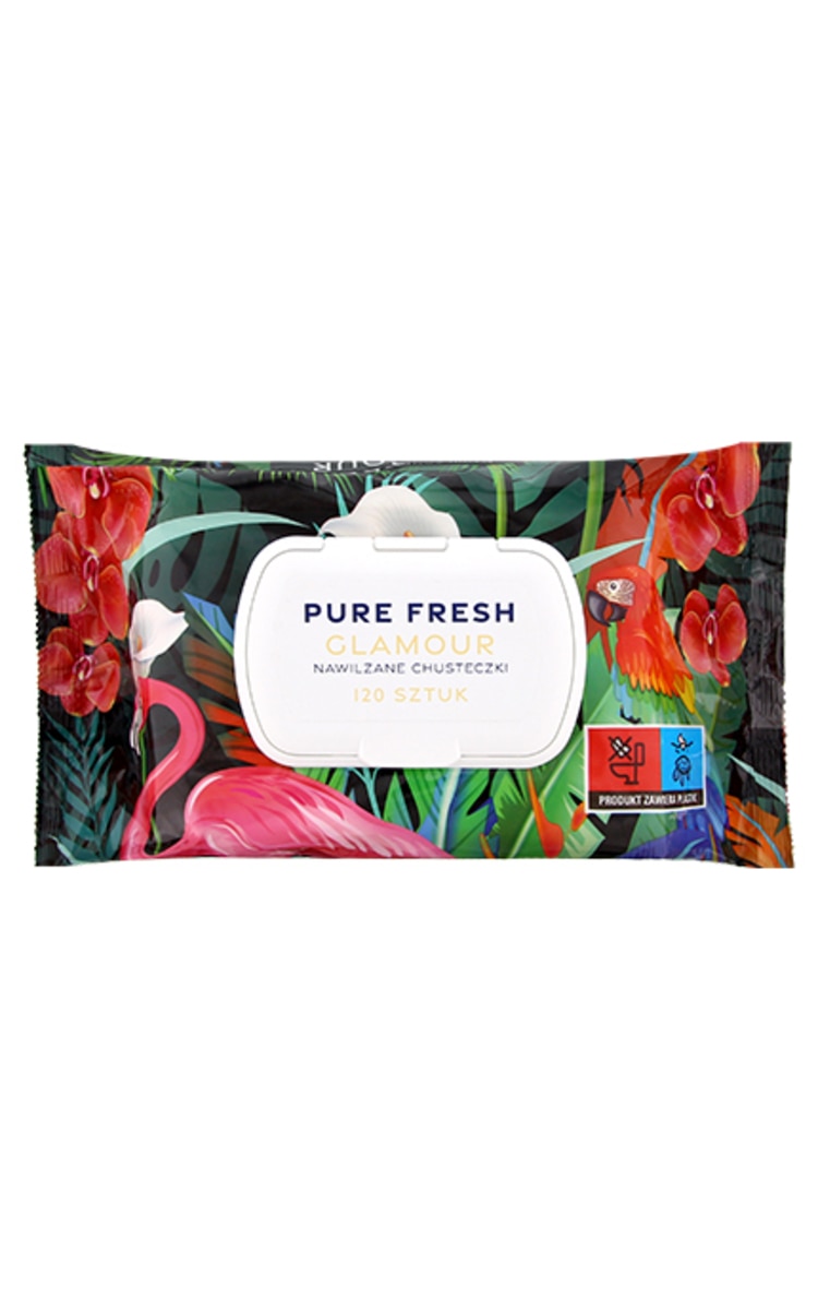PURE Fresh Glamour влажные салфетки, (упаковка различного дизайна), 120шт.