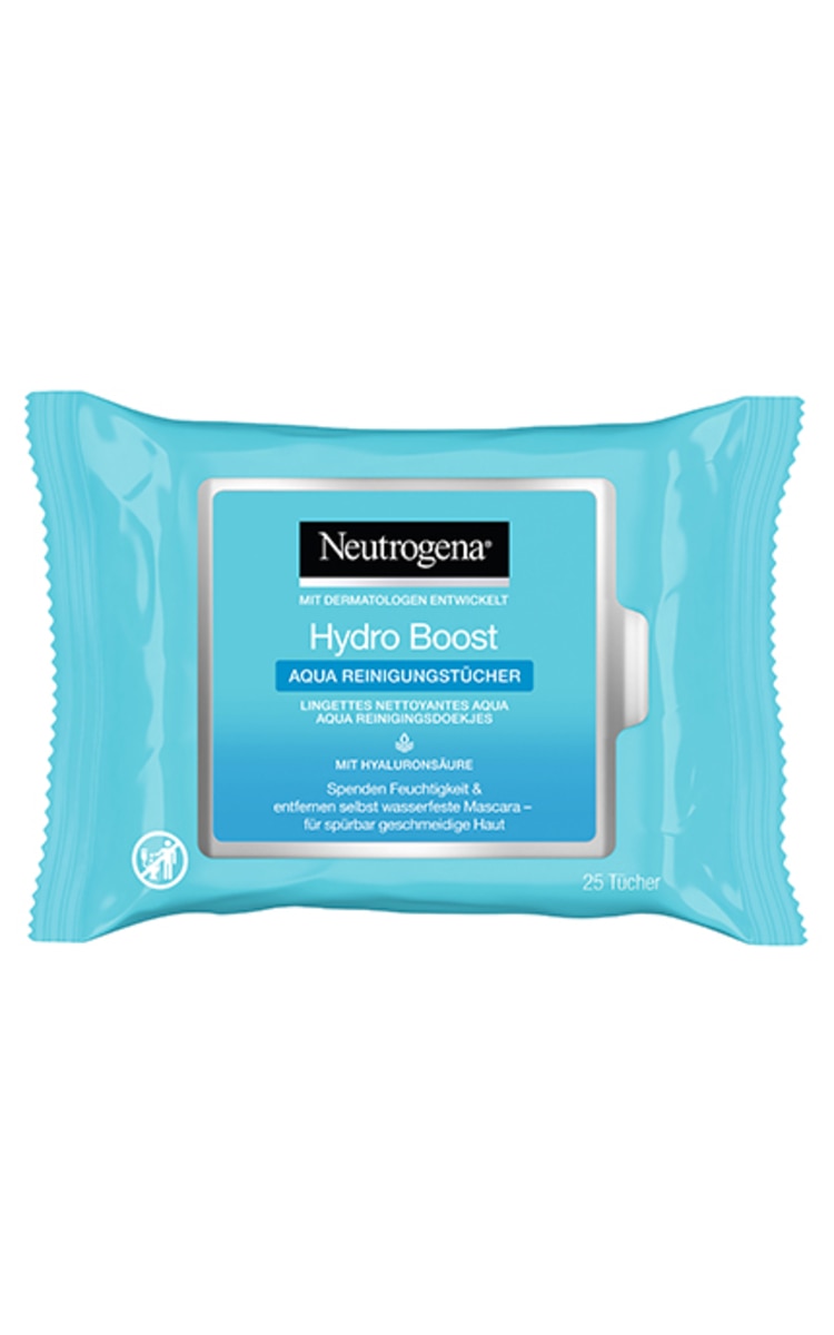 DĀVANA DĀVANA! NEUTROGENA Hydro Boost Aqua attīrošas mitrās salvetes sejai, 25 gab., iepak. Tikai e-veikalā! 1 gab.