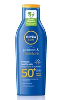 NIVEA SUN Protect&Moisture SPF50+ увлажняющий лосьон для защиты от солнца, 200мл