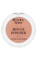 RIVAL LOVES ME Rouge Powder пудровые румяна, 02 Light Apricot, 5г