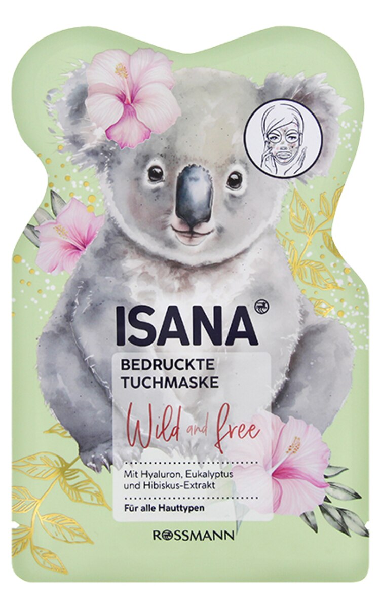 ISANA ISANA Koala Wild and Free тканевая маска для лица, 1шт. 1 шт