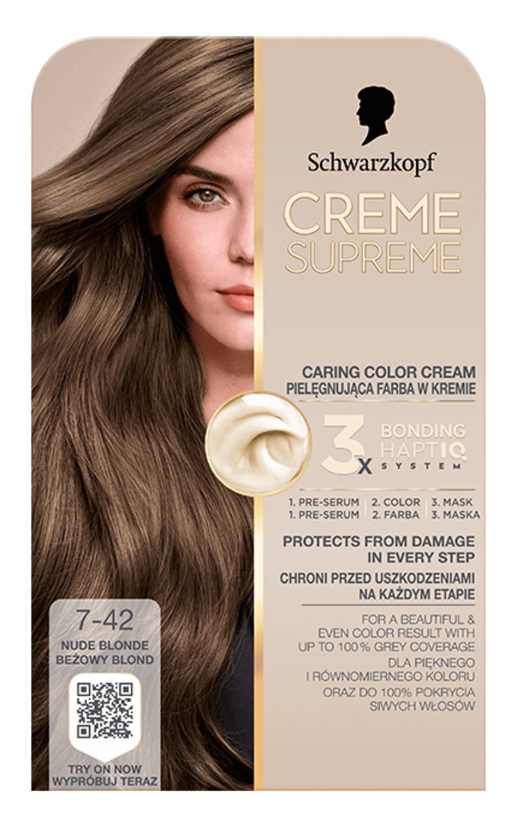 CRÈME SUPREME краска для волос, 7-42 Nude Blonde