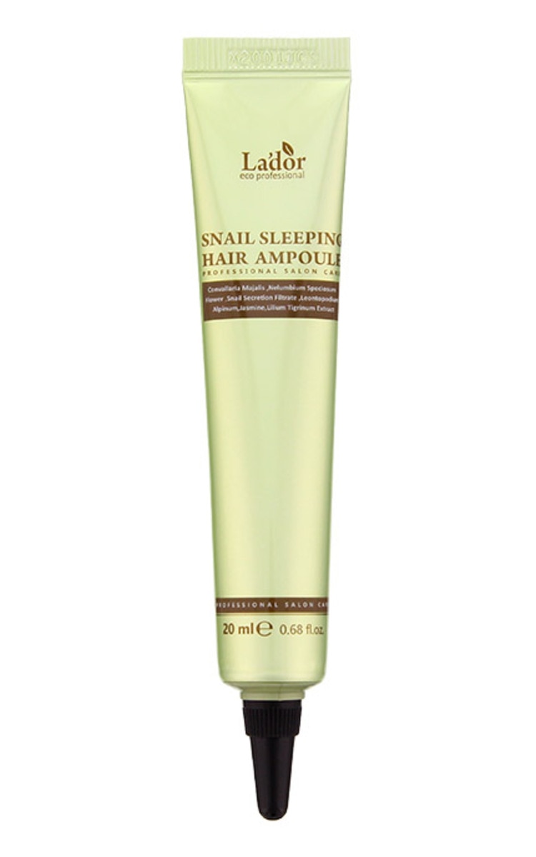 LADOR LA'DOR Snail Sleeping Hair Ampoule atjaunojošs serums matiem, 20ml 20 ml