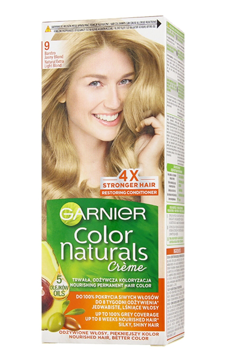 GARNIER COLOR NATURALS GARNIER COLOR NATURALS питательная краска для волос, 9 Natural Extra Light Blond 1 шт