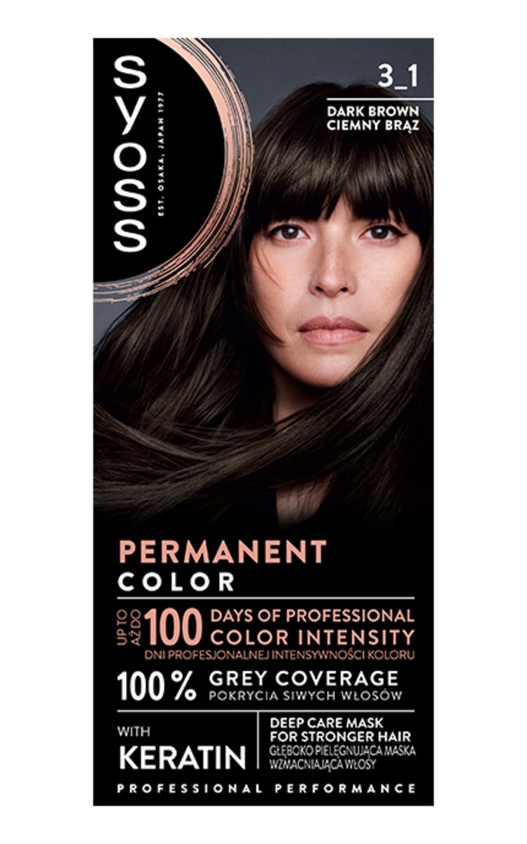 SYOSS SYOSS Kраска для волос, 3-1 Dark Brown 1 шт
