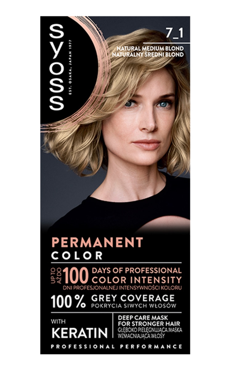 SYOSS SYOSS Matu krāsa, 7-1 Natural Medium Blond 1 gab.