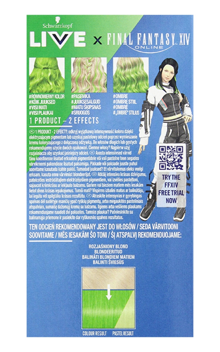 LIVE COLOR LIVE COLOR Matu krāsa, 024 Vivid Green