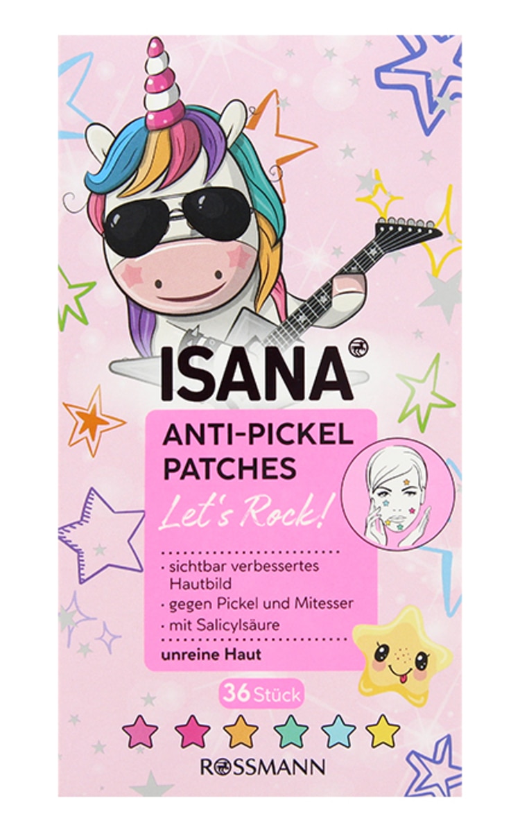 ISANA ISANA Let's Rock plāksteri pret pinnēm, 36gab.