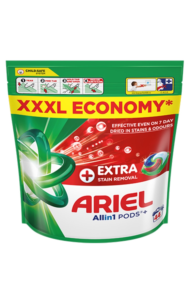 ARIEL ARIEL Extra Clean veļas mazgāšanas kapsulas, 44gab.