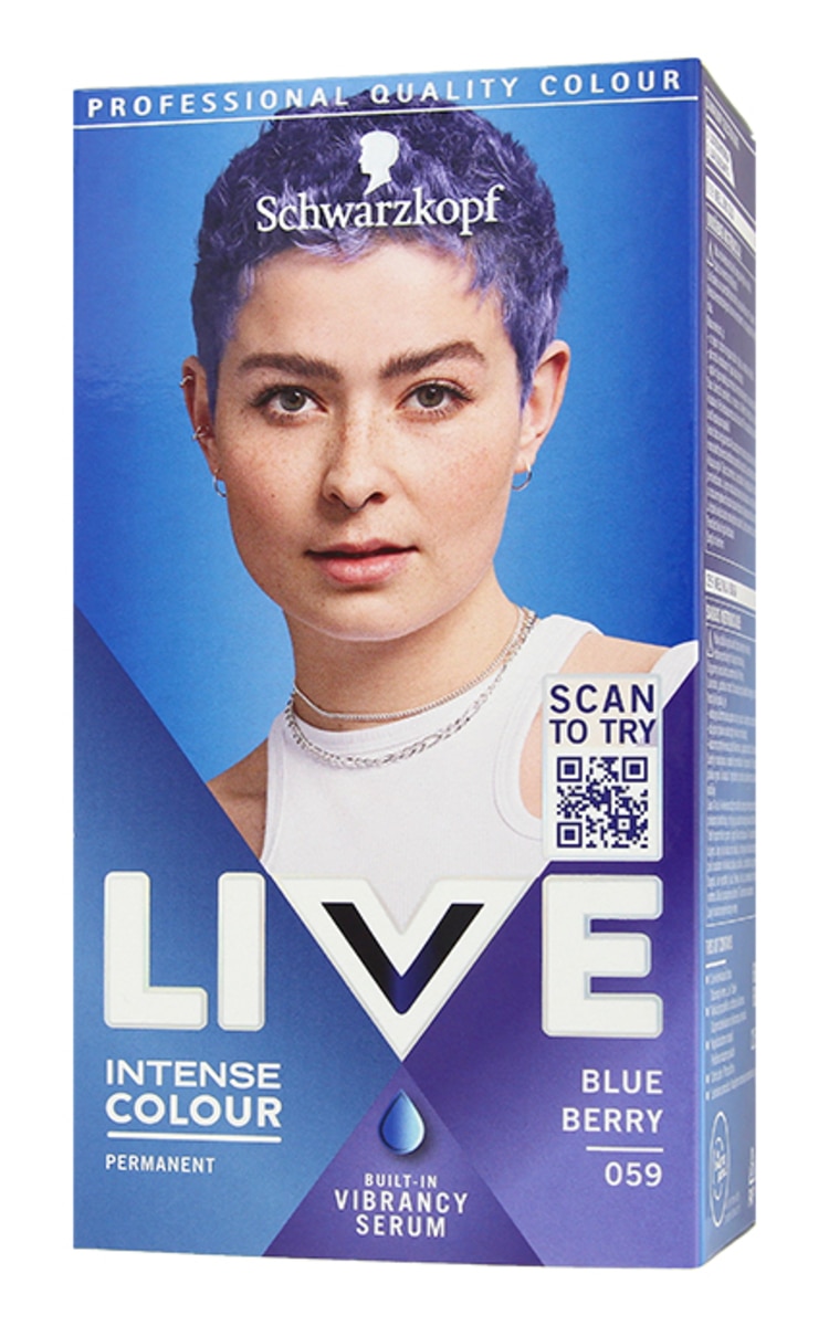 LIVE COLOR LIVE Intense Colour permanenta matu krāsa, Ultra Brights 59 BlueBerry