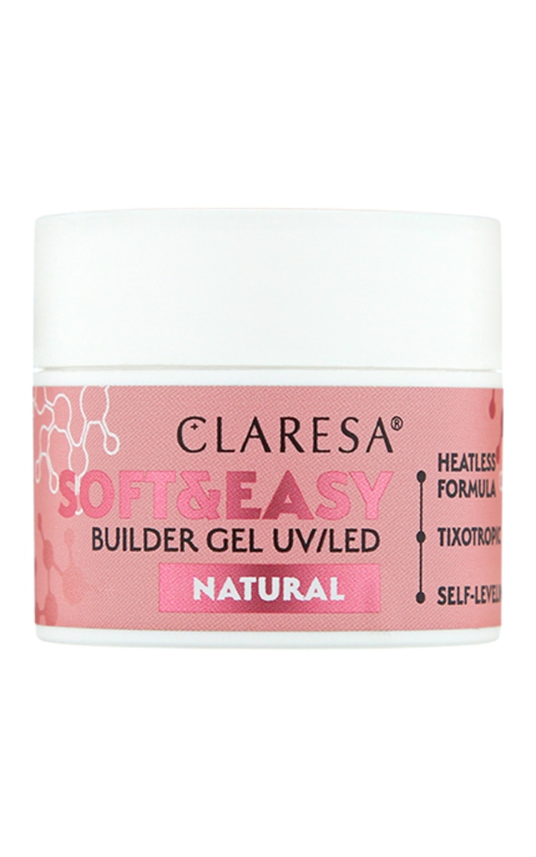 CLARESA CLARESA Soft&Easy Builder Gel UV/LED гель для наращивания ногтей, Natural, 12г Natural