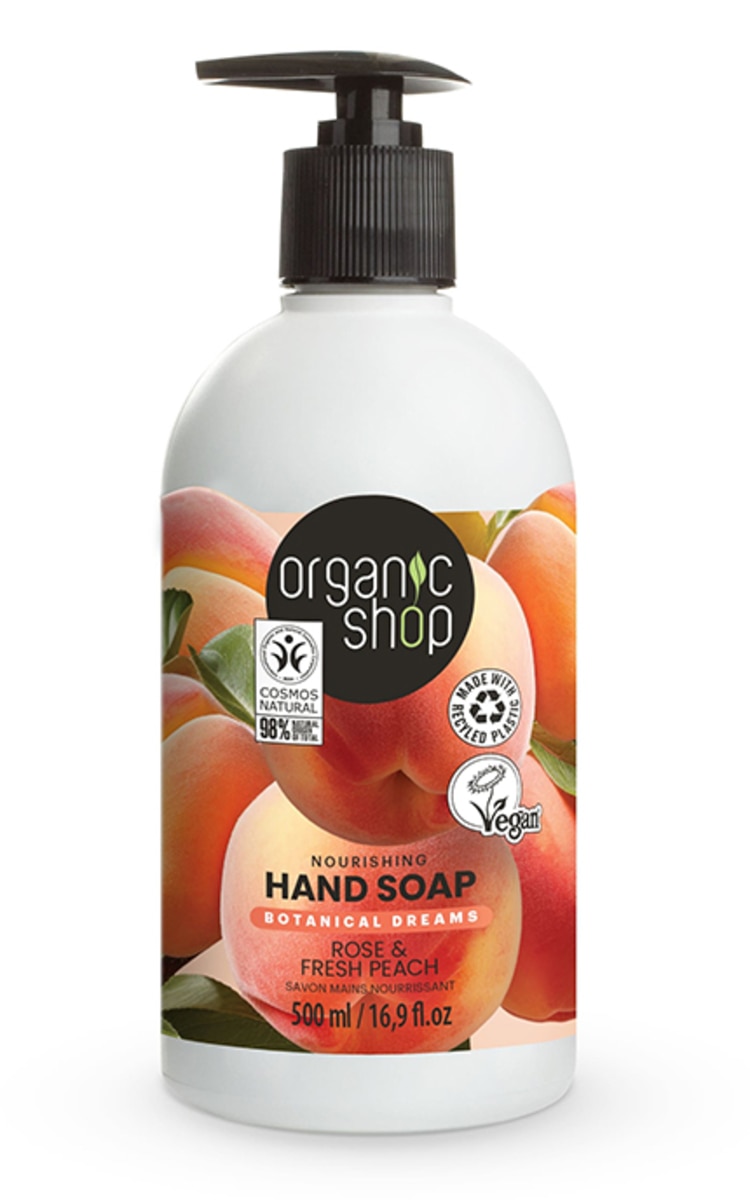 ORGANIC SHOP ORGANIC SHOP Rose&Fresh Peach šķidrās roku ziepes, 500ml 500 ml