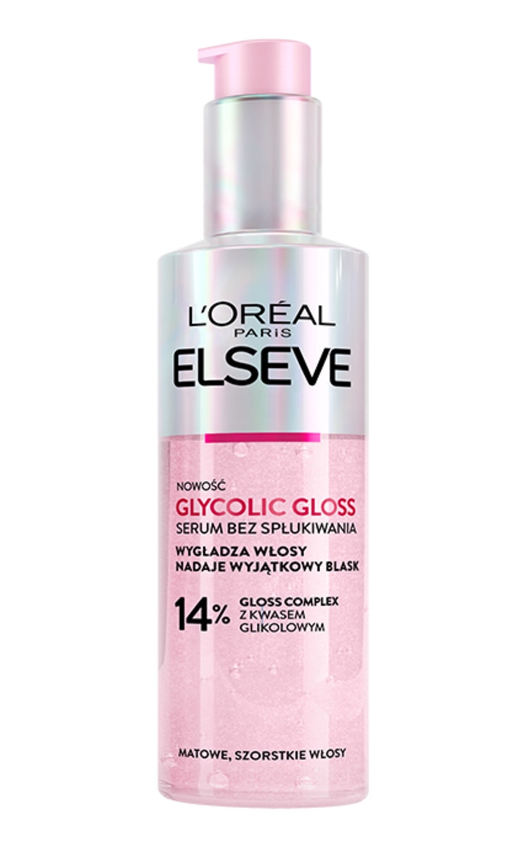 ELSEVE ELSEVE Glycolic Gloss несмываемая сыворотка для волос, 150мл
