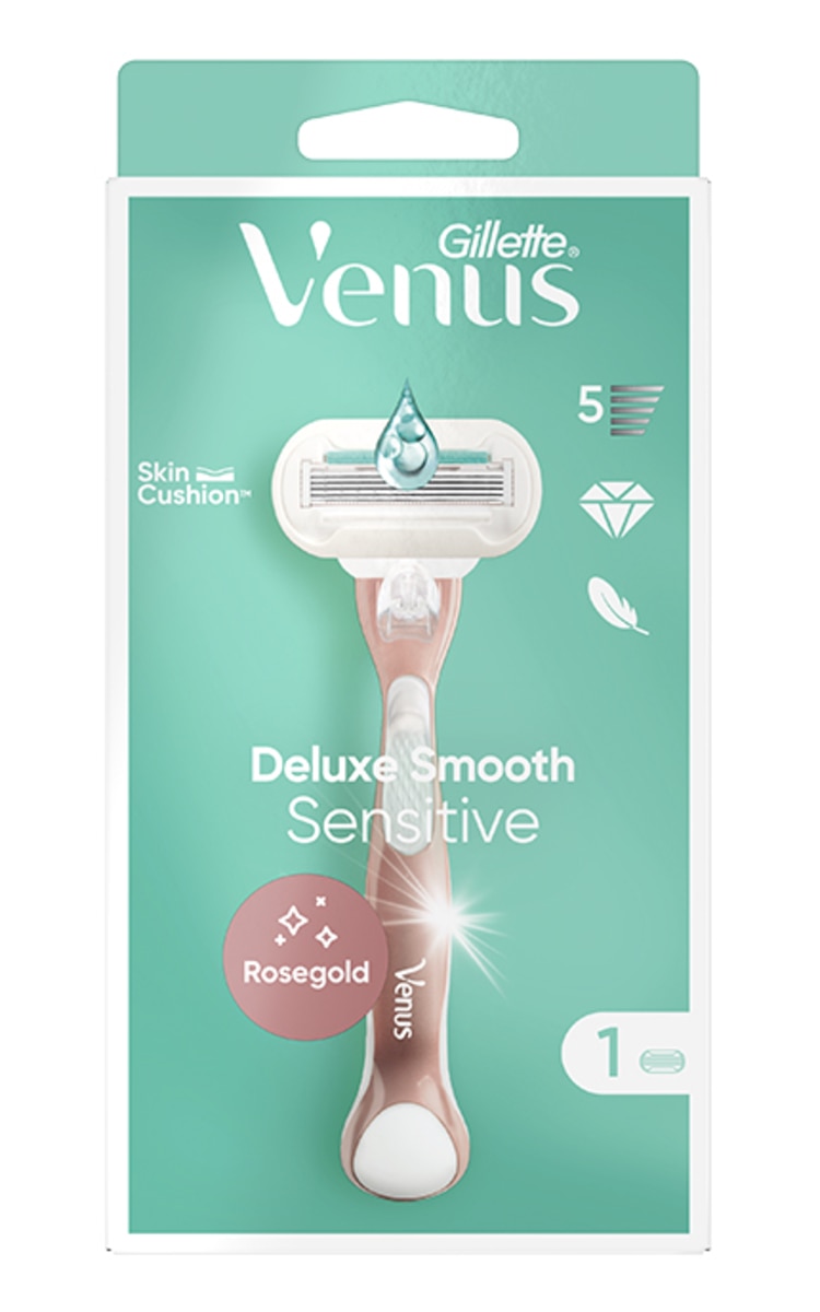 GILLETTE GILLETTE Venus Rosegold Deluxe Smooth Sensitive бритвенный станок для женщин 1 шт