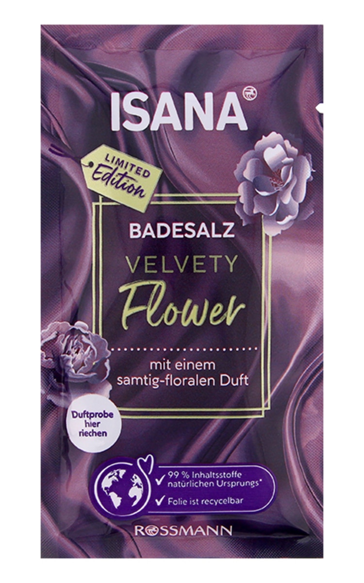 ISANA ISANA Velvety Flower vannas sāls, 80g 80 g