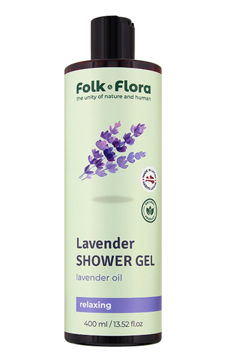 FOLK&FLORA FOLK&FLORA Lavender гель для душа, Relaxing, 400мл