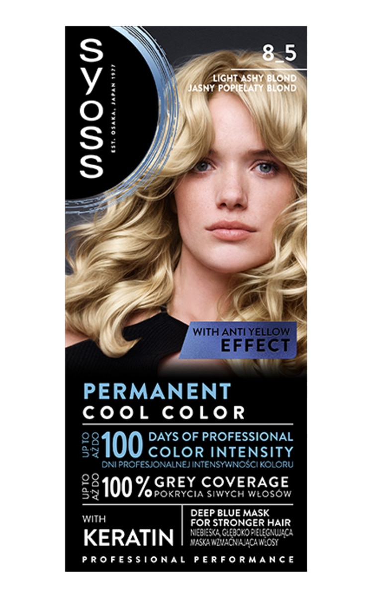 SYOSS SYOSS Kраска для волос, 8-5 Light Ashy Blond 1 шт