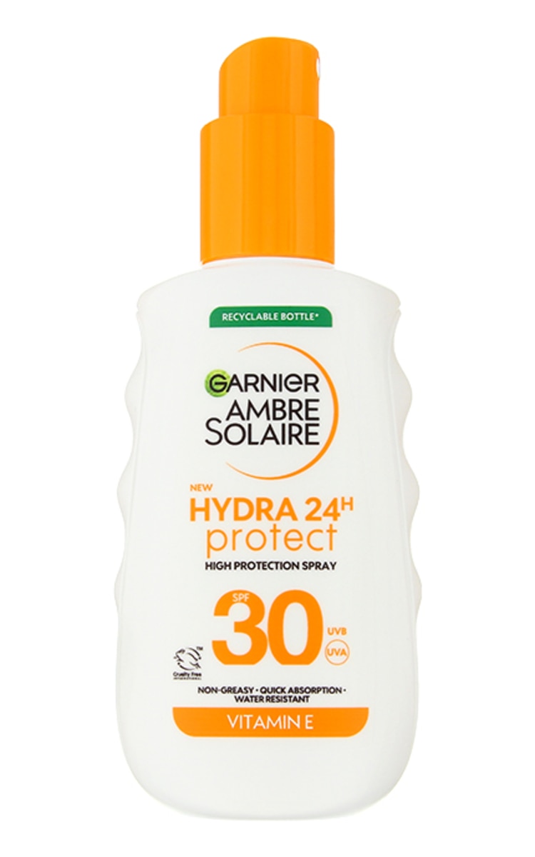 AMBRE SOLAIRE GARNIER Ambre Solaire Hydra 24H защитный спрей c SPF 30, 150мл