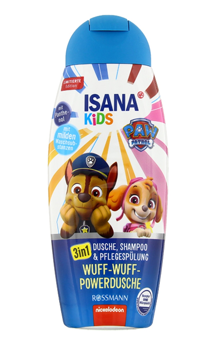 ISANA KIDS ISANA KIDS Paw Patrol 3in1 šampūns, dušas želeja un kopjošs kondicionieris, 300ml 300 ml