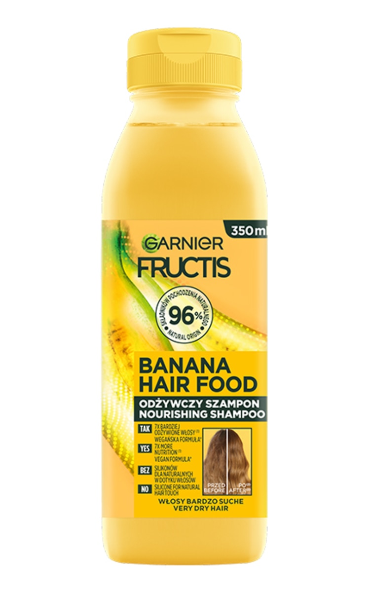 FRUCTIS FRUCTIS Banana Hair Food шампунь для сухих волос, 350мл 350 мл