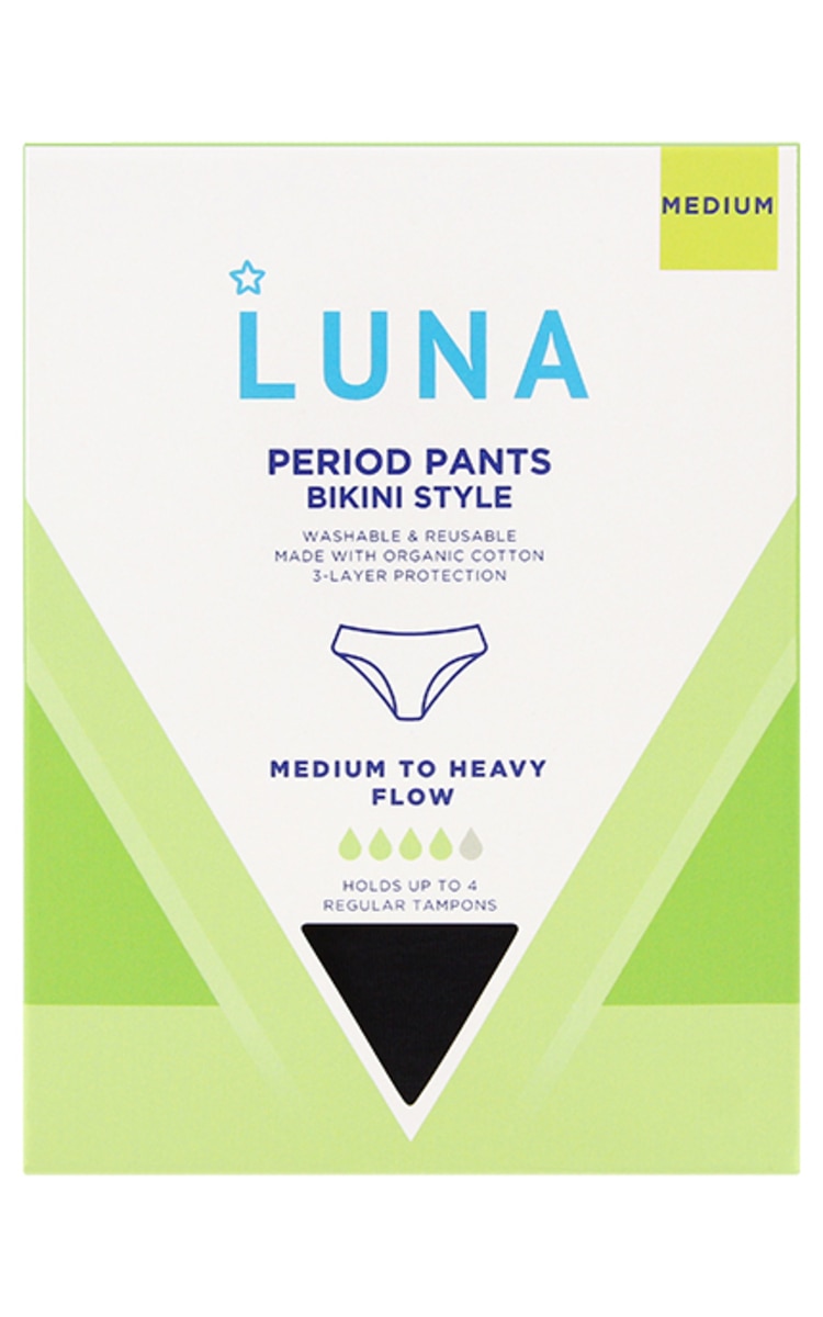 SUPERDRUG SUPERDRUG Luna menstruālās biksītes, Medium, 1gab.