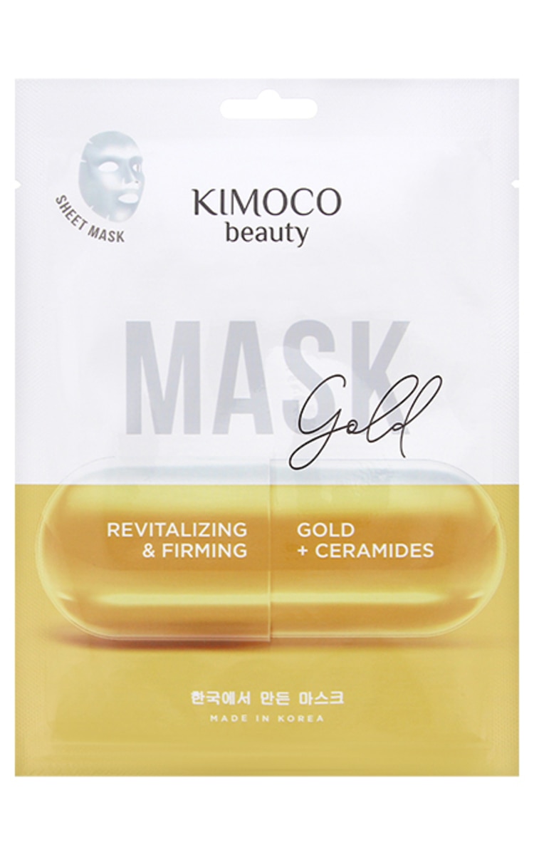 KIMOCO KIMOCO Beauty Gold+Ceramides auduma maska sejai, 23ml