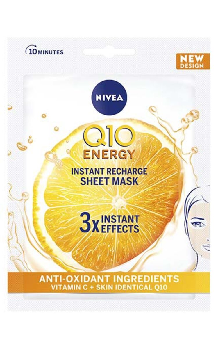 NIVEA VISAGE NIVEA Q10 Plus C auduma maska sejai, 1gab. 1 gab.