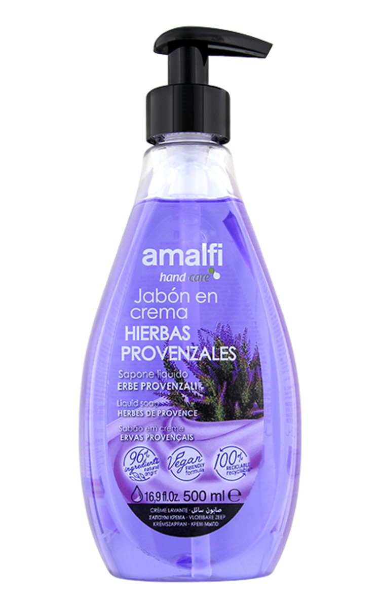 AMALFI AMALFI Šķidrās krēmziepes rokām HERBES DE PROVENCE, 500ml