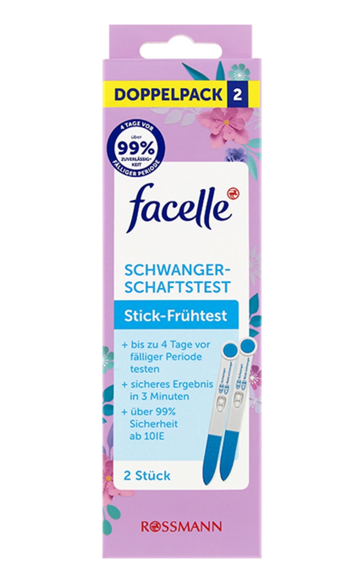 FACELLE FACELLE Tест на беременность на ранней стадии, 2шт.