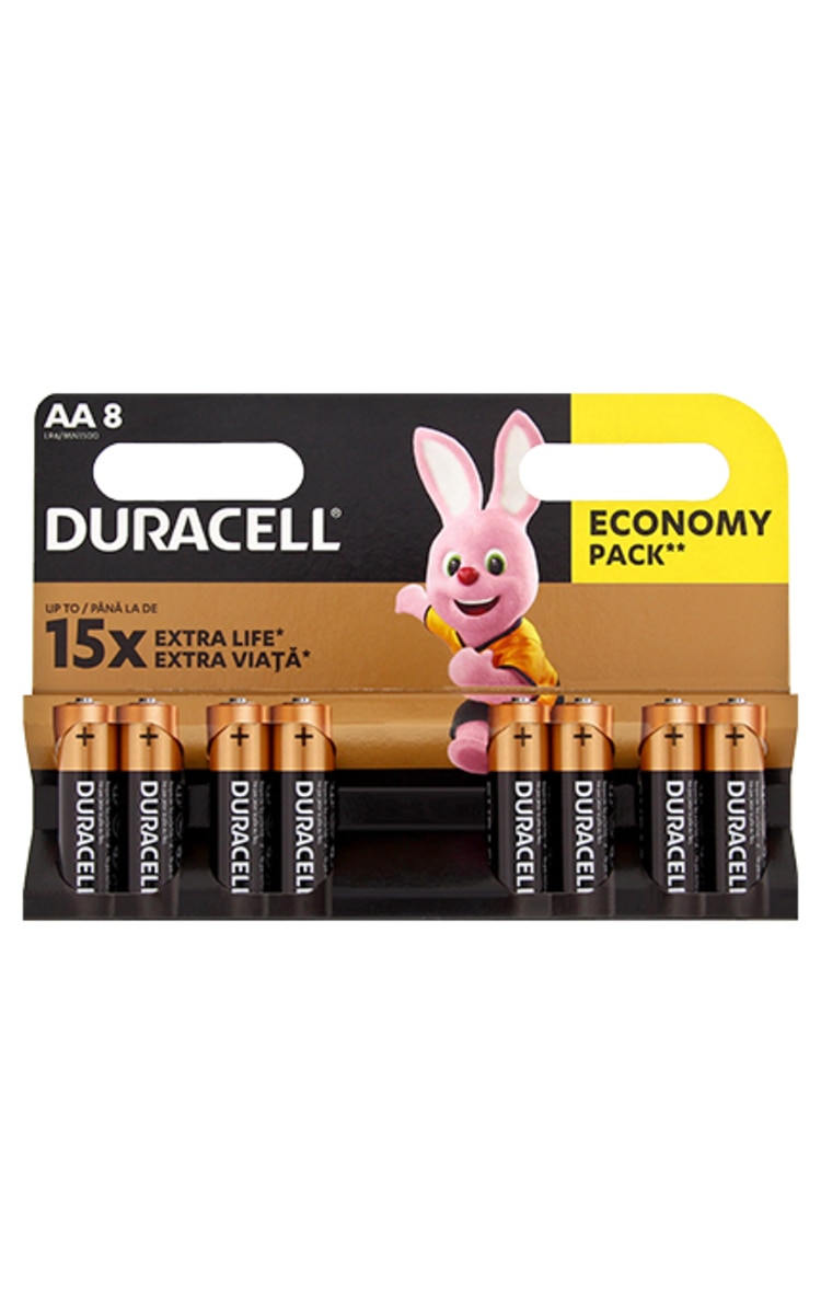 DURACELL DURACELL AA baterijas, LR06, 8gab. 8 gab.