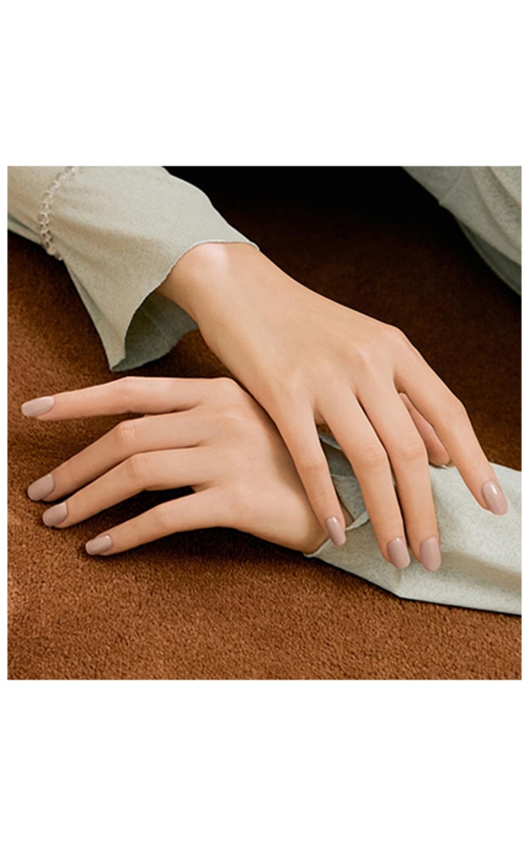OHORA OHORA Manikīra gela uzlīmju komplekts Semi Cured Gel Nail Strips (N Cream Beige), 30 uzlīmes