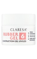 CLARESA Rubber Gel гель для наращивания, 6 - medium warm pink with a touch of beige, 12г