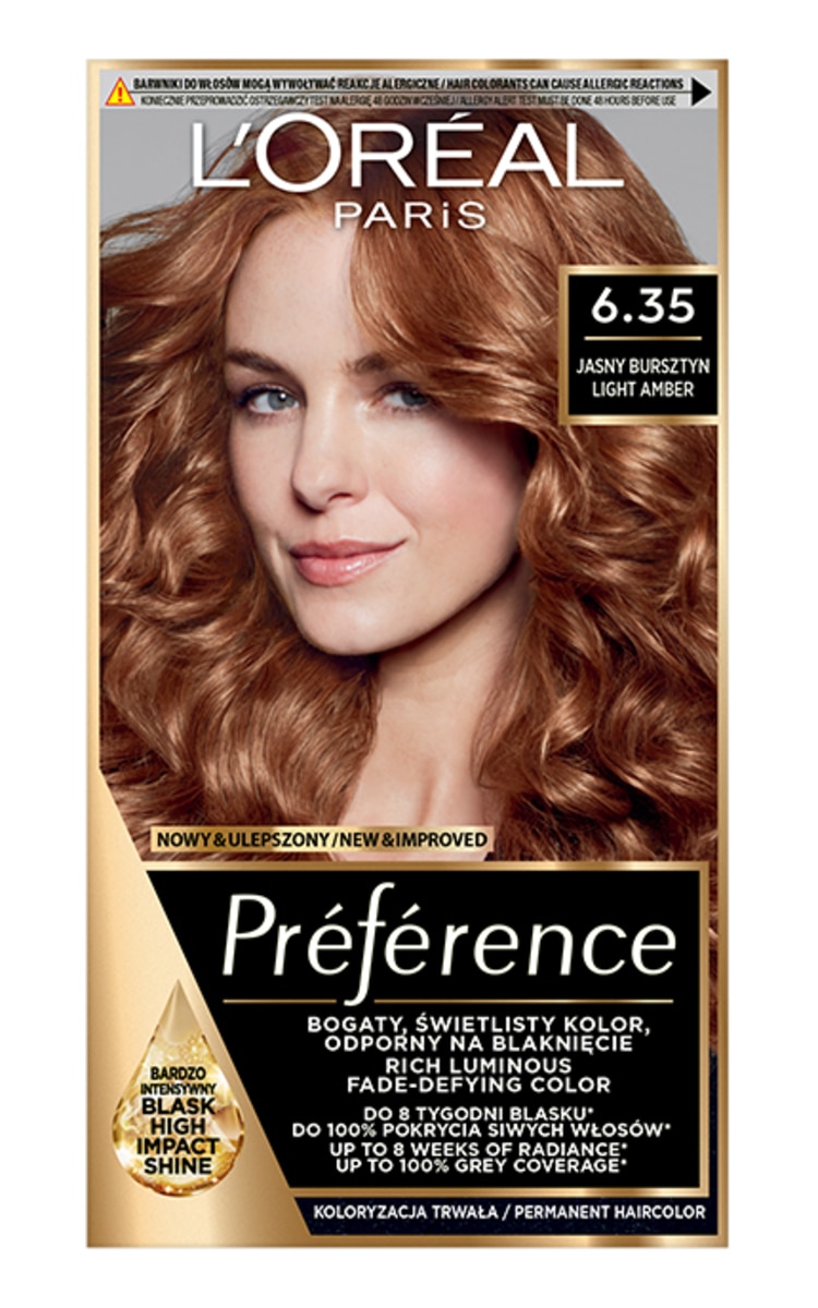 PREFERENCE PREFERENCE Краска для волос, 6.35 Light Amber 1 шт