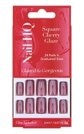  NAIL HQ undefined NAIL HQ Square Cherry Glaze комплект накладных ногтей  