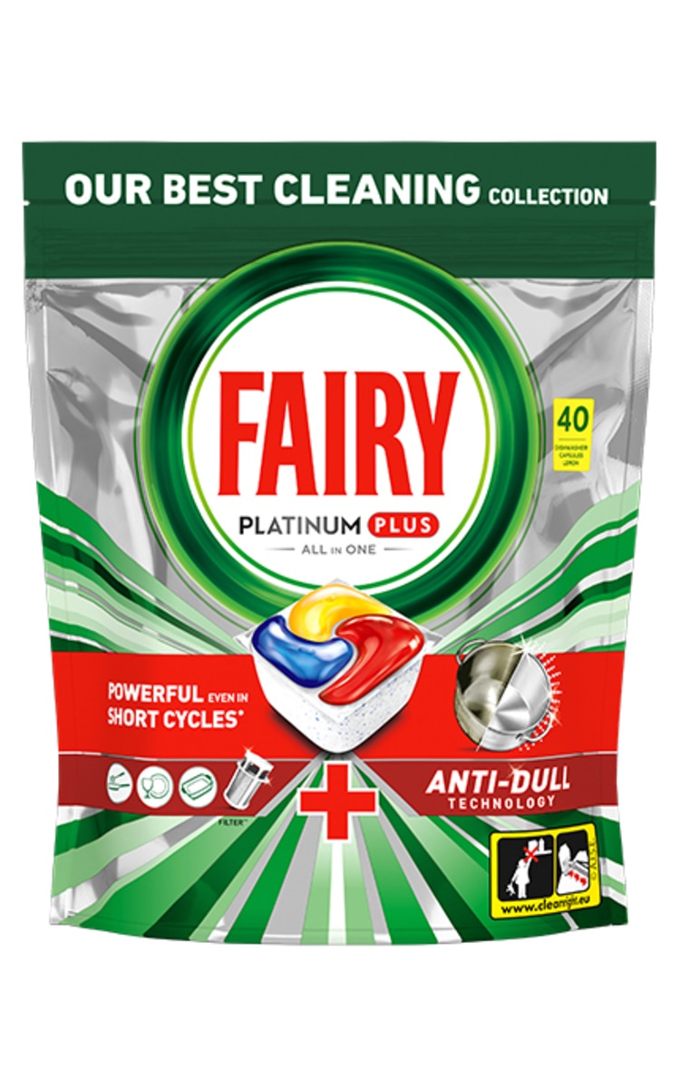 FAIRY FAIRY Platinum Plus Lemon trauku mazgāšanas kapsulas, 40gab. 40 gab.