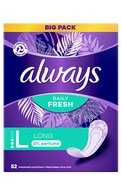 ALWAYS Liners Long 0% Perfume ikdienas ieliktnīši, 52gab.