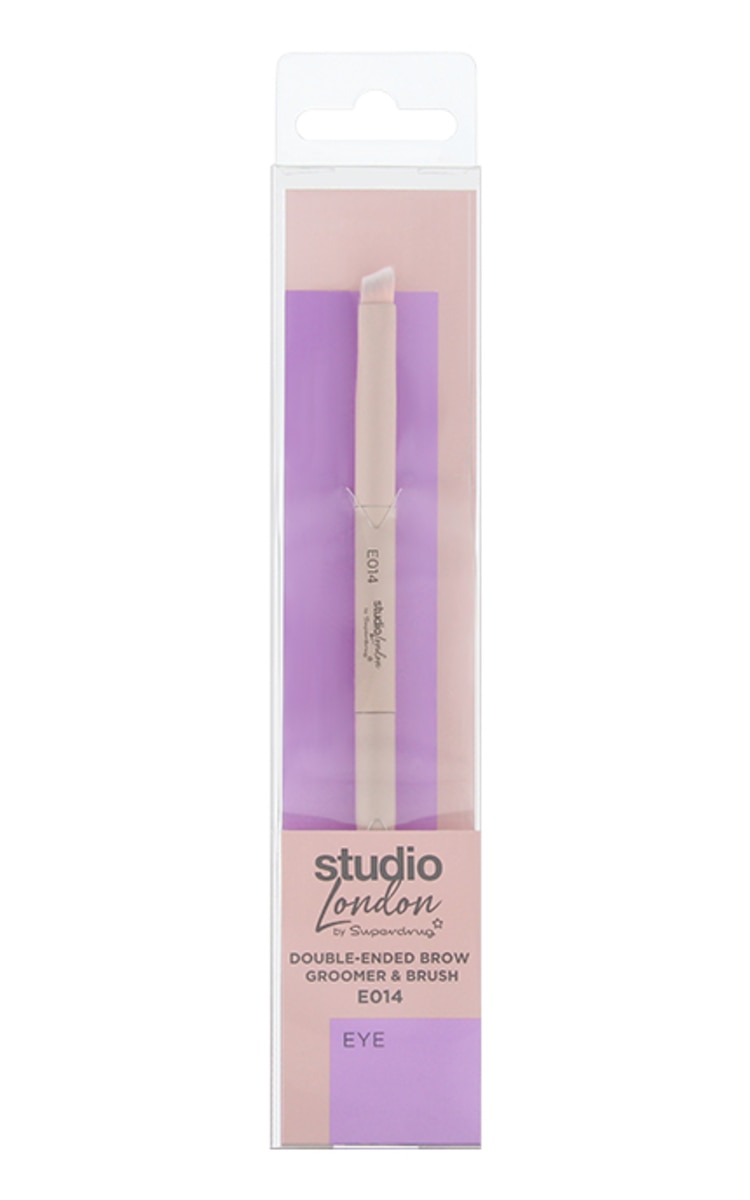 SUPERDRUG SUPERDRUG Studio London Двухкомпонентная кисть и щеточка для бровей 1 шт