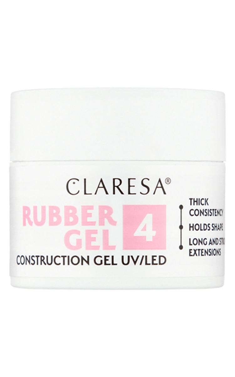 CLARESA CLARESA Rubber Gel гель для наращивания, 4 - medium raspberry pink, 12г 1 шт