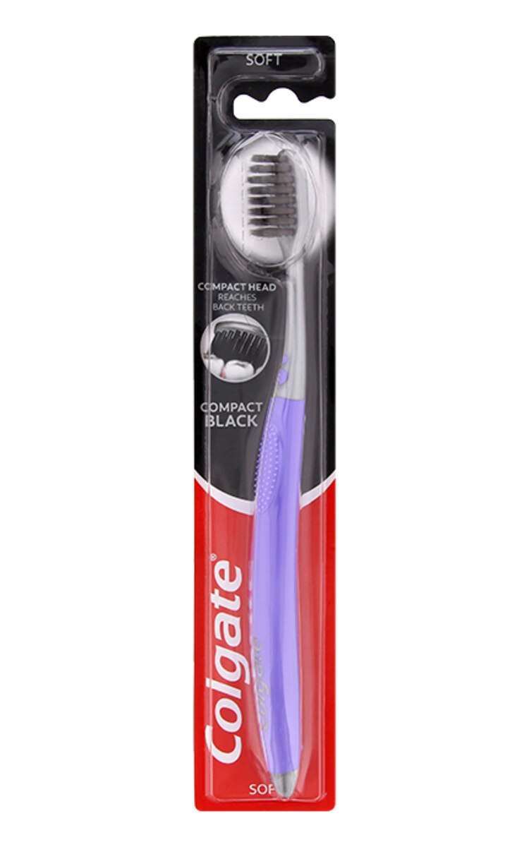 COLGATE COLGATE High Density Charcoal Soft zobu birste (dažādas krāsas) 1 gab.