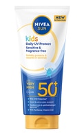  NIVEA undefined NIVEA SUN Kids Daily UV Protect losjons bērniem aizsardzībai pret sauli, SPF 50+, 100ml 